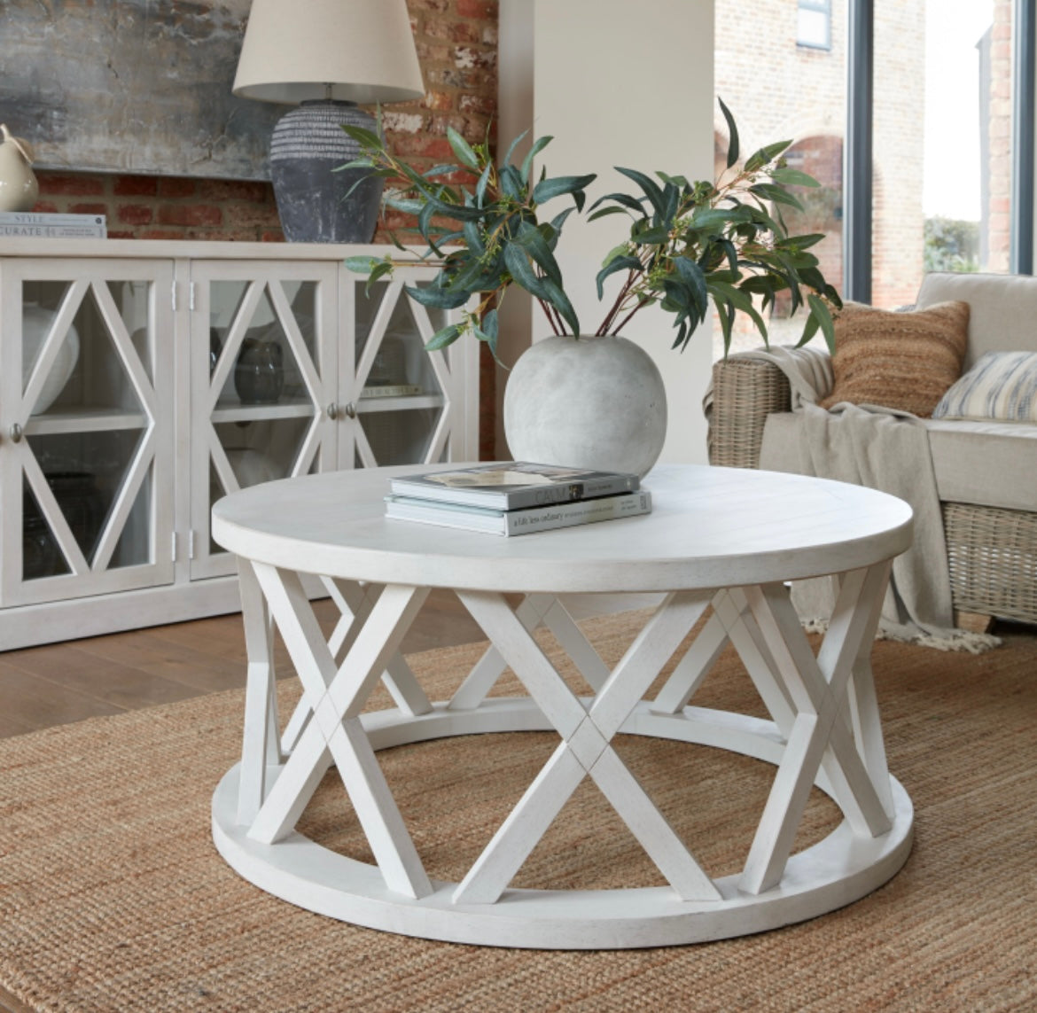 Stamford Plank Collection Round Coffee Table