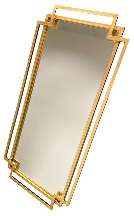 Gold wall mirror