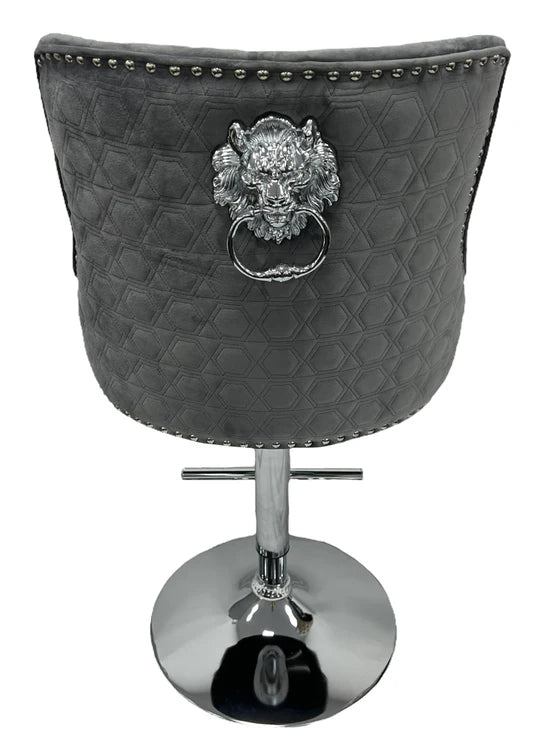 Milan Dark Grey Bar Stool