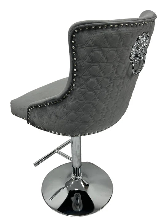 Milan Dark Grey Bar Stool