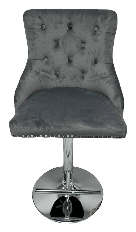 Milan Dark Grey Bar Stool