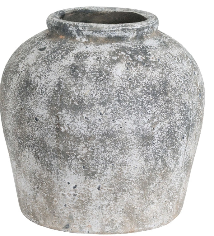 Aged Stone Ceramic Vase