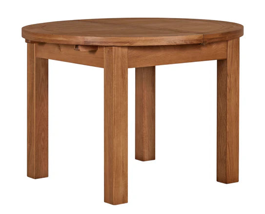 Torino 1.1m Round Extending Dining Table