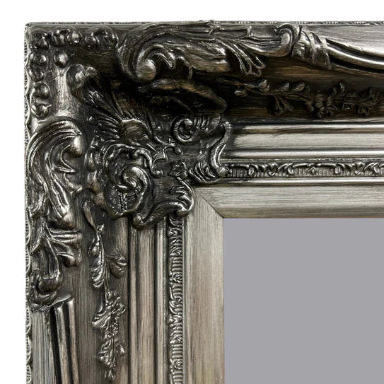 Wooden Frame Mirror/2 Size - Grey 80x160cm