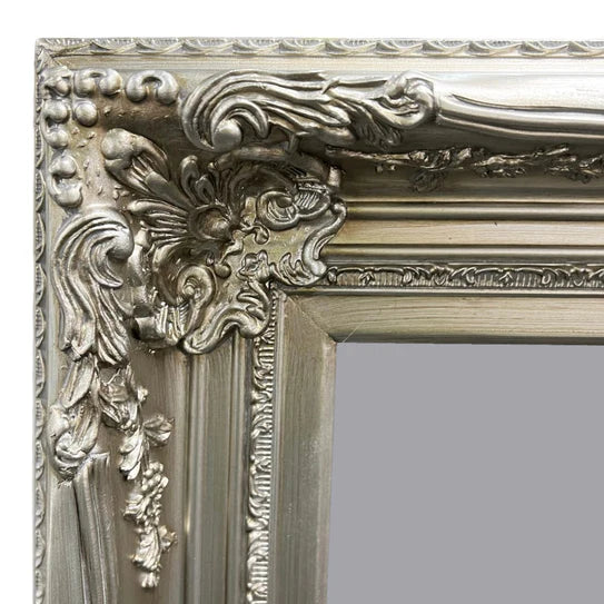 Wooden Frame Mirror/3 Sizes - Silver 80x120cm