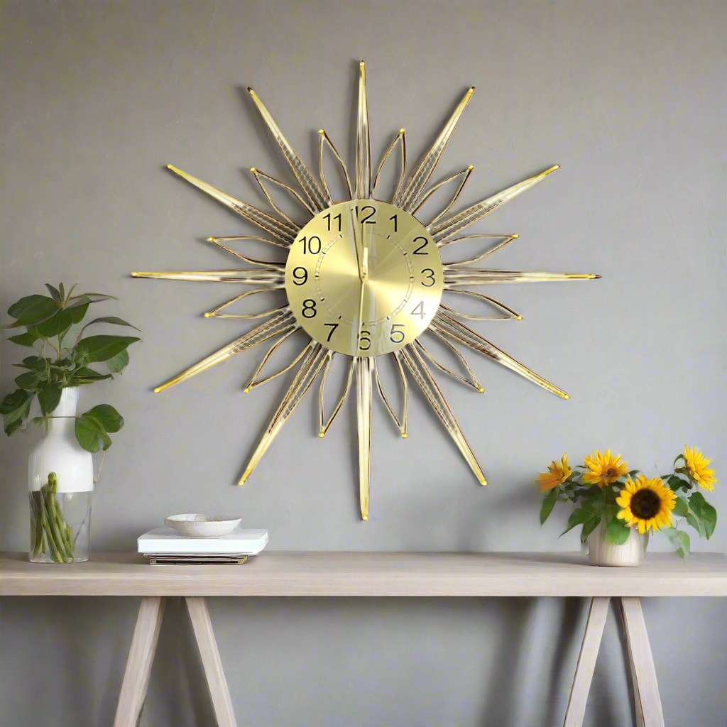 Sunflower wall clock