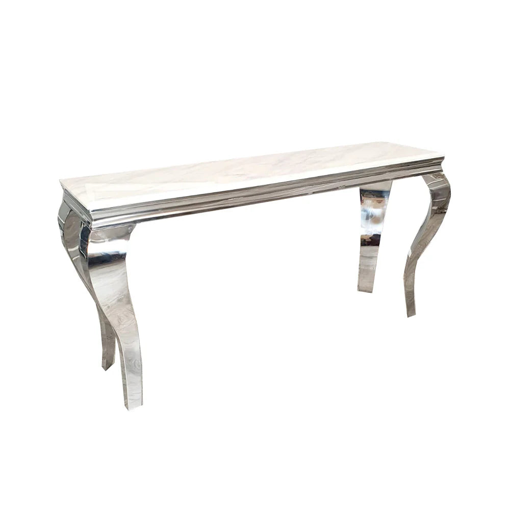 Lewis Chrome Console Table