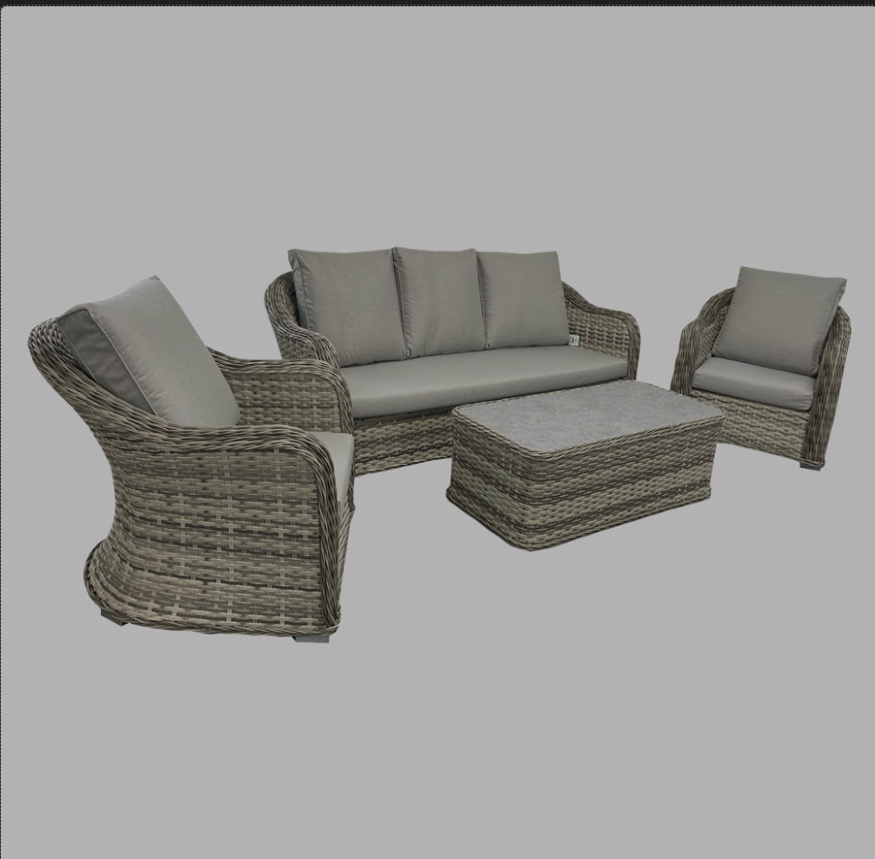 Aria 4 piece rattan set