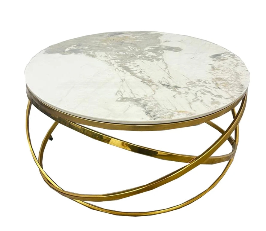 Spiro gold coffee table.