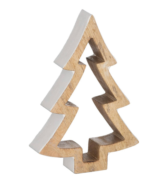 The Noel Collection Snowy Standing Wooden Tree