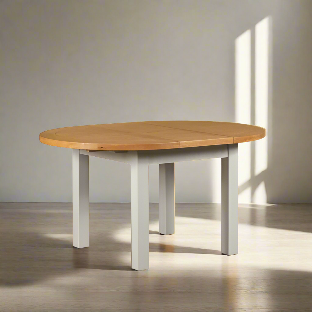 Lucca 1.1m Round Extending Dining Table