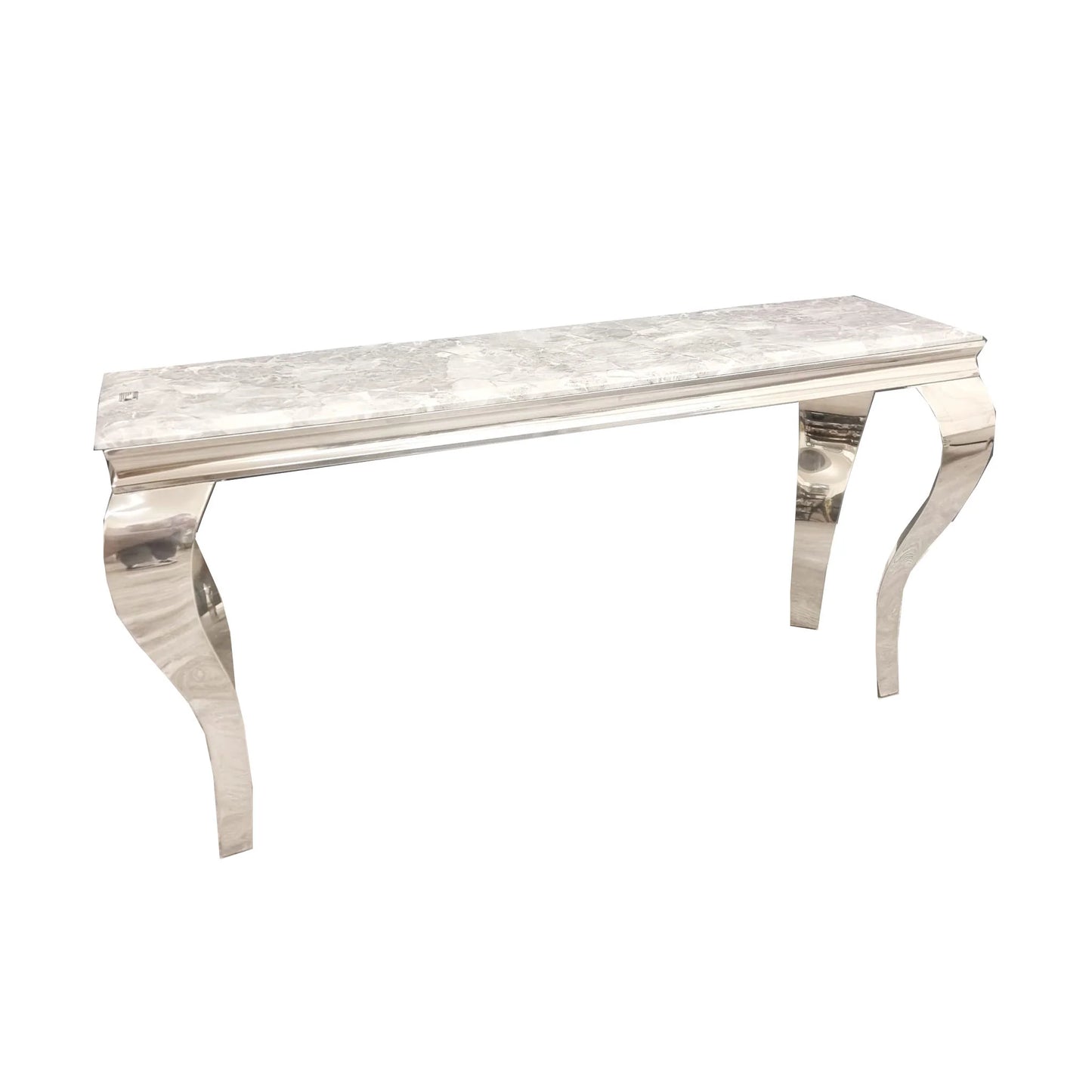 Lewis Chrome Console Table