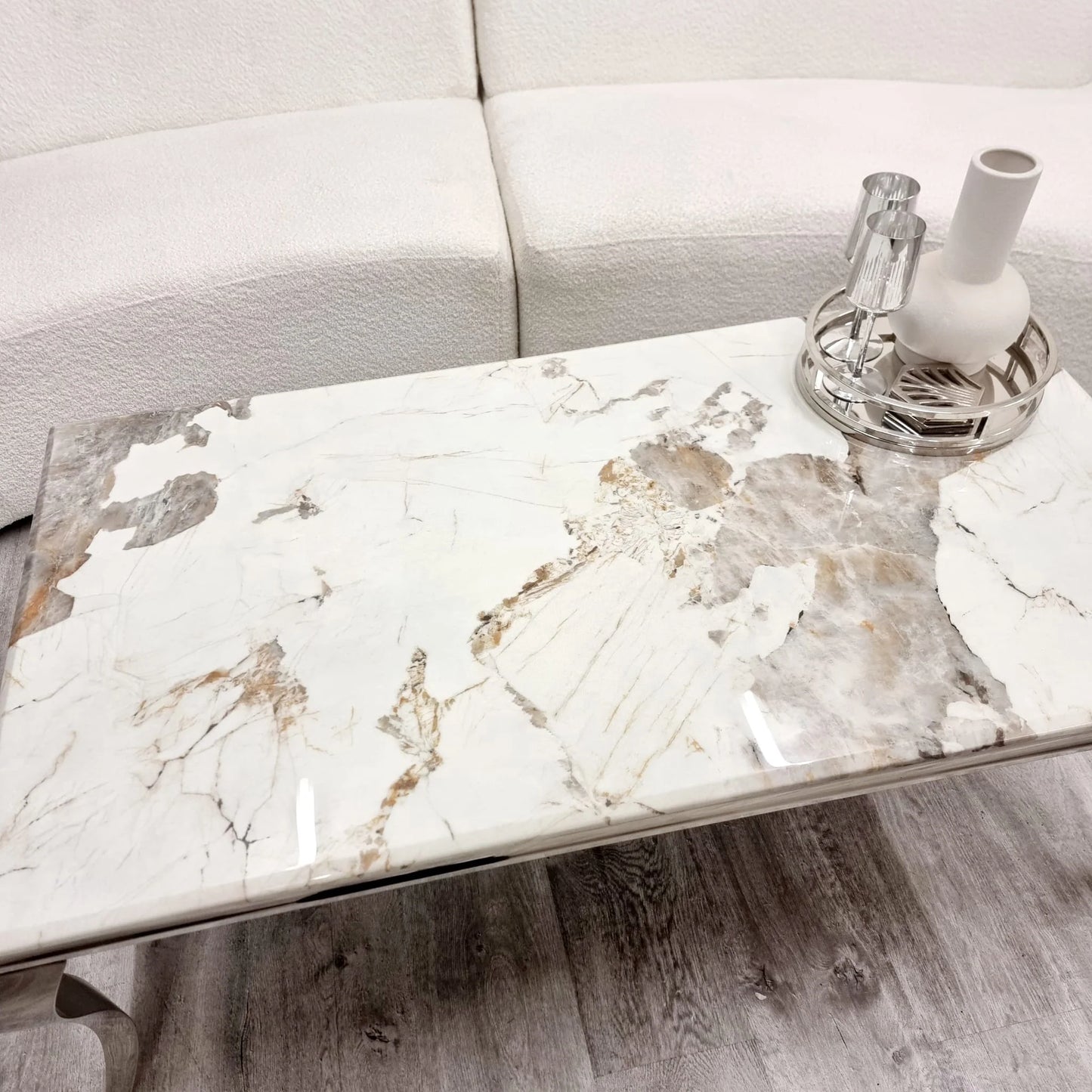 Lewis Chrome Coffee Table